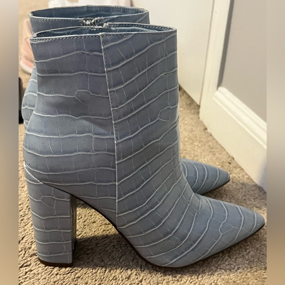 Blue booties